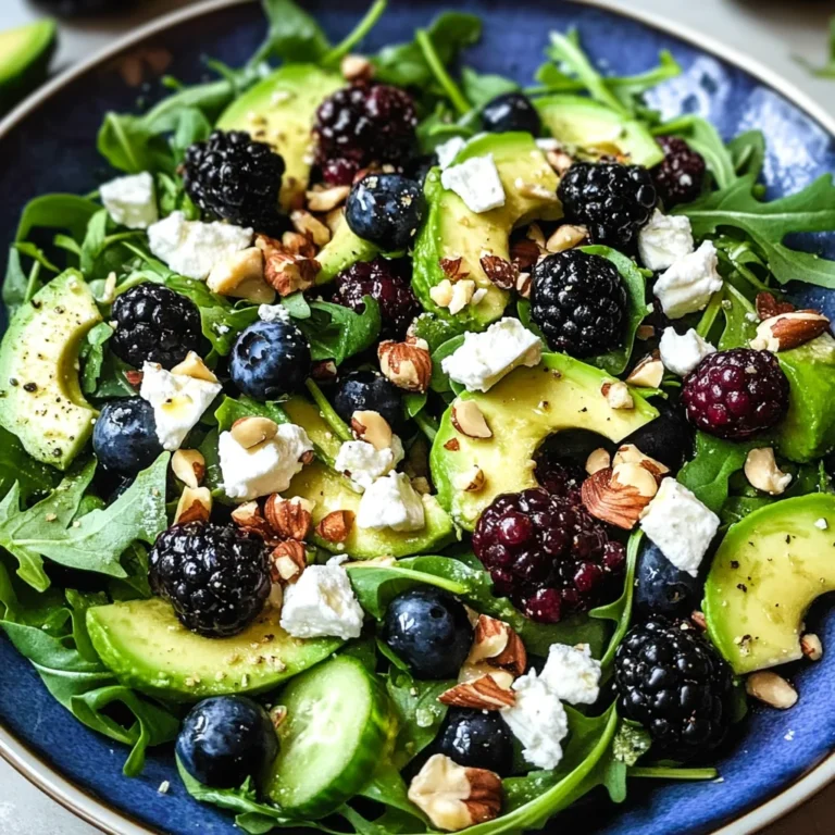 Blackberry, Avocado and Arugula Salad