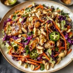 Sesame Chicken Cabbage Crunch Salad