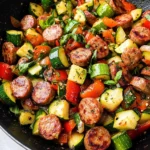 Skillet Sausage and Zucchini