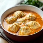 Best Tomato Soup with Cheddar Bay Dumplings