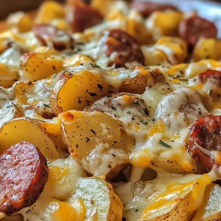 Cheesy Ranch Potatoes and Smoked Sausage