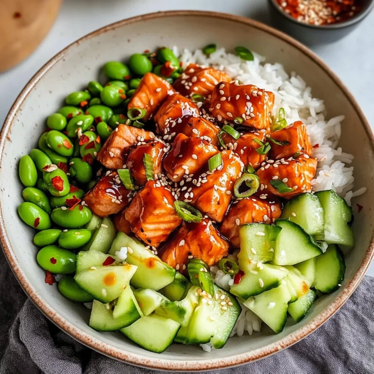 Honey Sriracha Salmon Bowls
