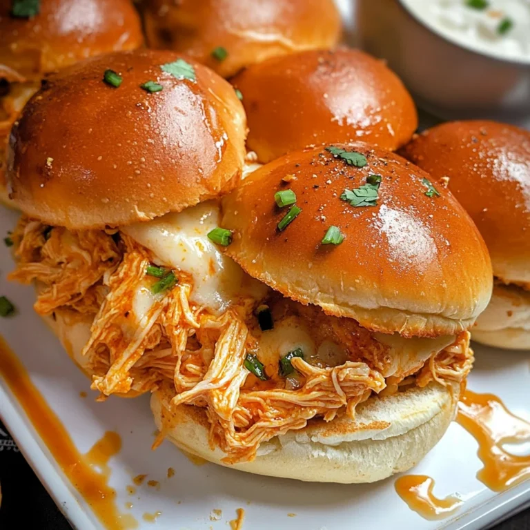 Spicy Buffalo Chicken Sliders