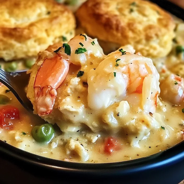 Cheddar Bay Biscuit Seafood Pot Pie: An Incredible Comforting Delight