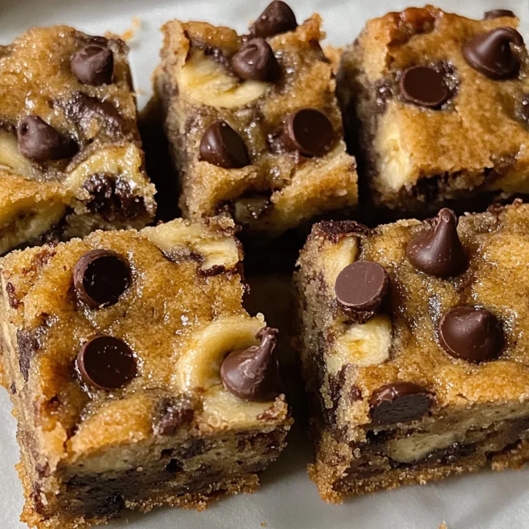 Chocolate Chip Banana Bars Recipe