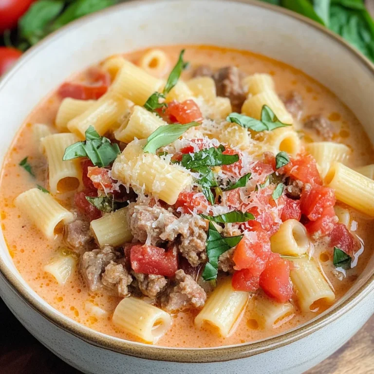Creamy Parmesan Italian Sausage Soup
