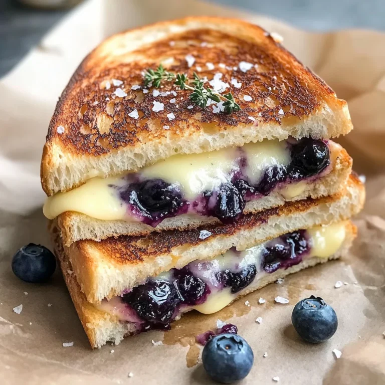 Crispy Blueberry Grilled Cheese