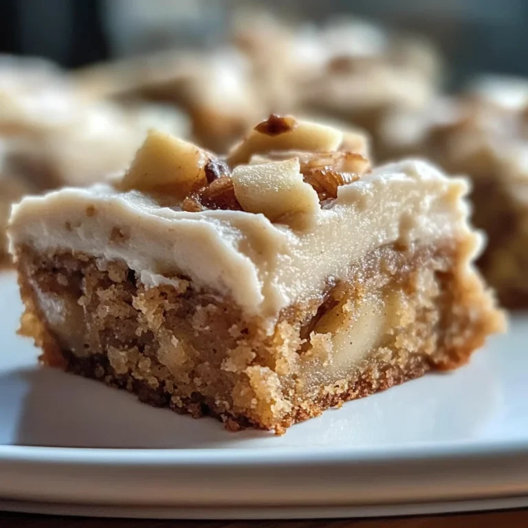 Decadent Apple Cinnamon Blondies with Maple Cream Cheese Frosting