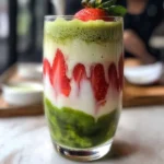 Easy 5-min. Strawberry Matcha Latte