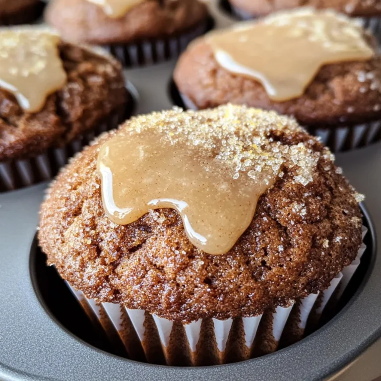 Glazed Gingerbread Muffins