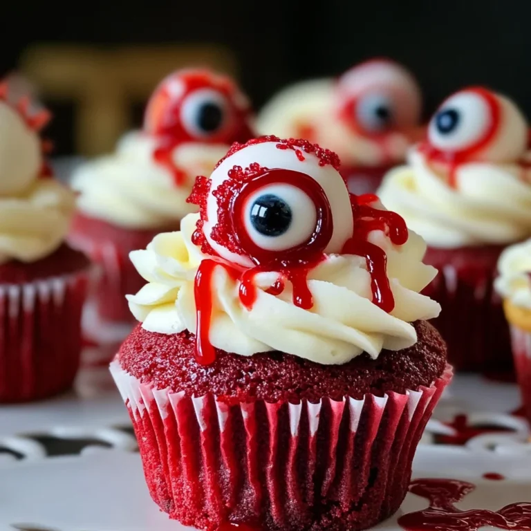 Halloween Augapfel Cupcakes