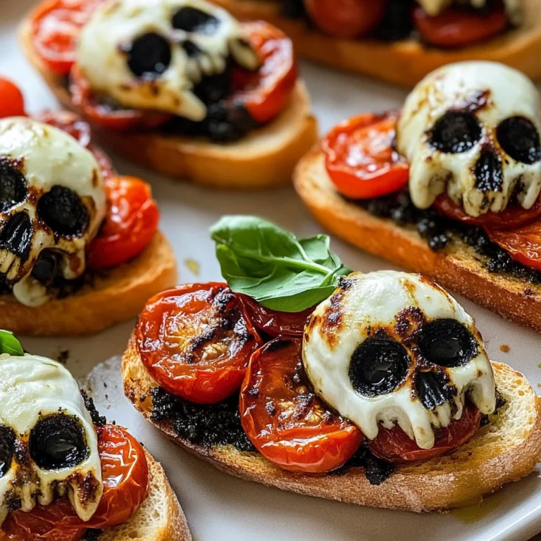 Halloween Bruschetta Appetizer