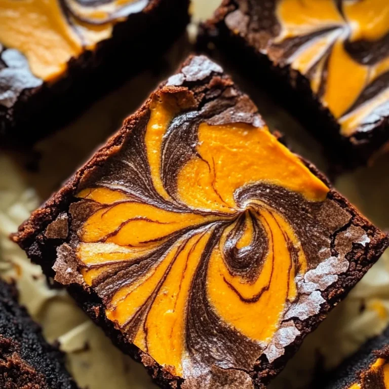 Halloween Cream Cheese Swirl Brownies