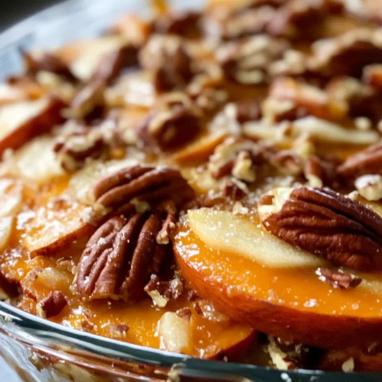 Honey Glazed Sweet Potato & Apple Casserole