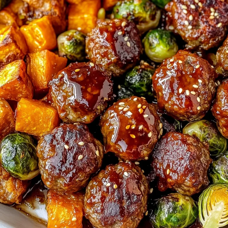 Korean BBQ Meatballs and Vegetables