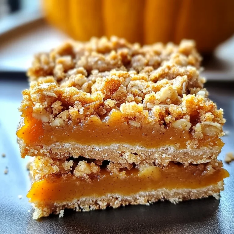 Pumpkin Pie Crumble Bars – Easy Fall Dessert Recipe