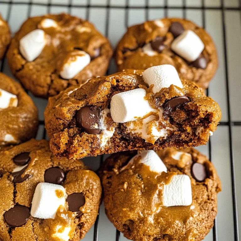 Pumpkin S'mores Cookies