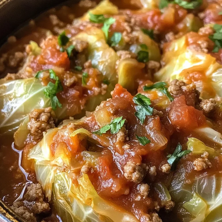 Slow Cooker Unstuffed Cabbage Rolls