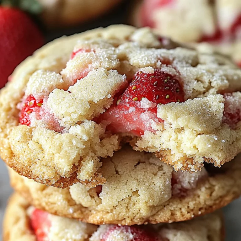Soft Strawberry Shortcake Cookies