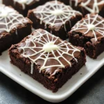 Spider Web Brownies