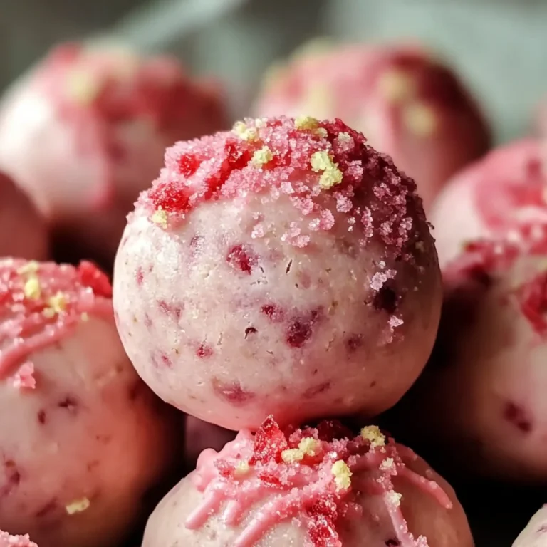 Strawberry Cheesecake Protein Balls