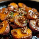 Walnut Maple Roasted Sweet Potatoes